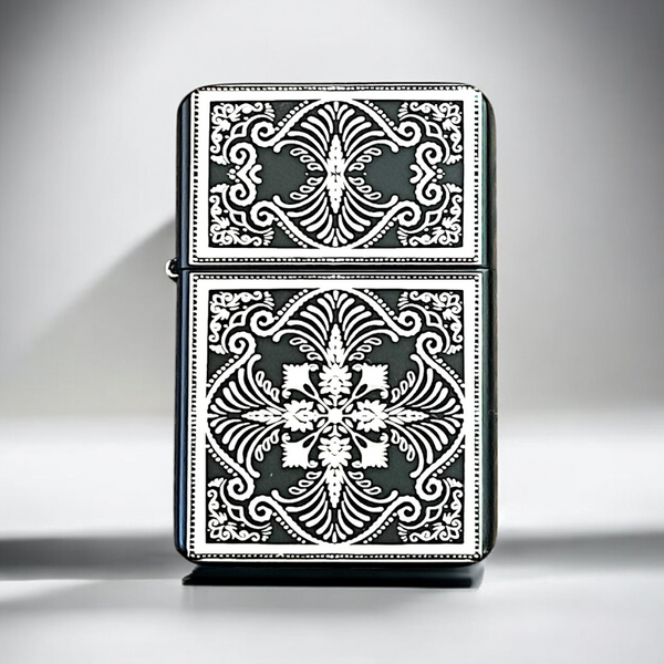 Bandana Pattern Engraved Zippo Style Flip Lighter