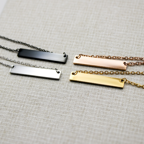 Personalized Bar Necklace