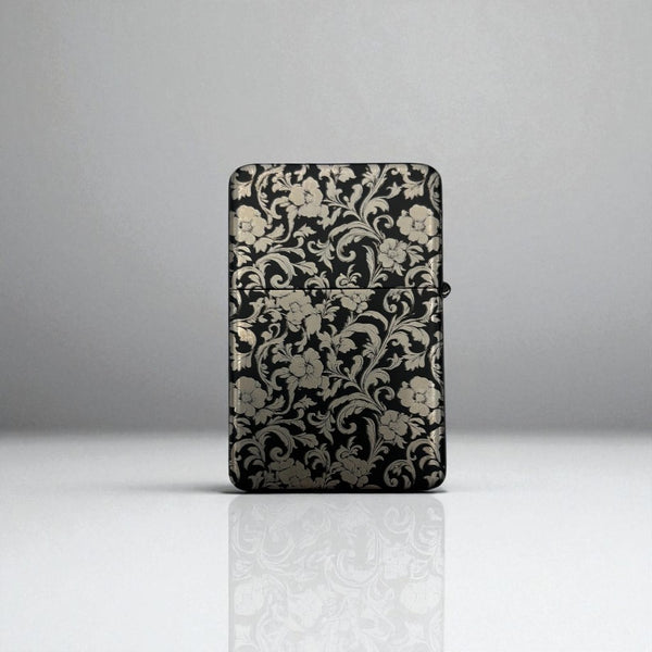 Floral Zippo Style Flip Lighter Pattern #1