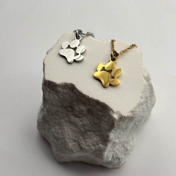 Personalized Mini Paw Print Necklace